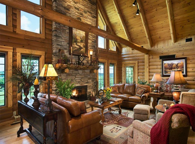 Log Home and Cabin Builders, Interior and Exterior Photo Gallery and Décor Ideas